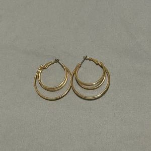 Gold hoop earrings
